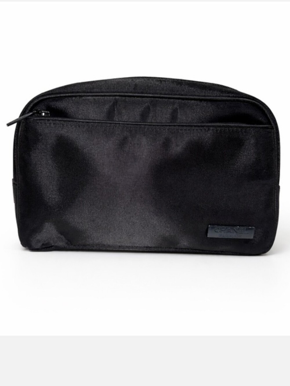 Chanel Black Parfums Cosmetic Pouch EUC